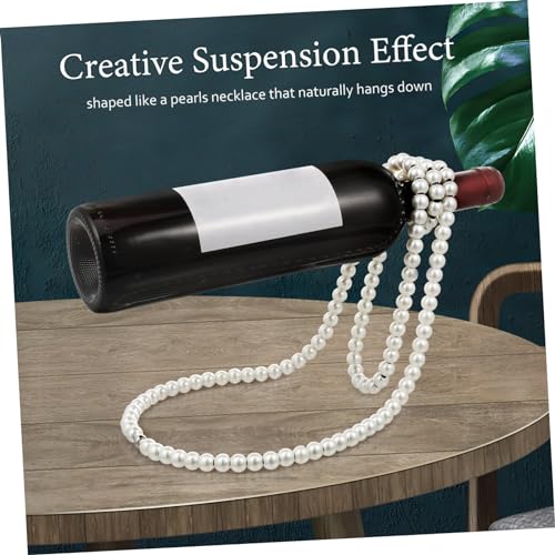 Soporte para Botellas de Vino Ciieeo de Hierro Blanco miniatura 3