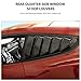 RT-TCZ Carbon Fiber Rear Quarter Side Window Scoop Louvers Sun Shade Cover Wind Vent Air Deflector Decoration Exterior Accessories for Ford Mustang 2015-2022,2PCS