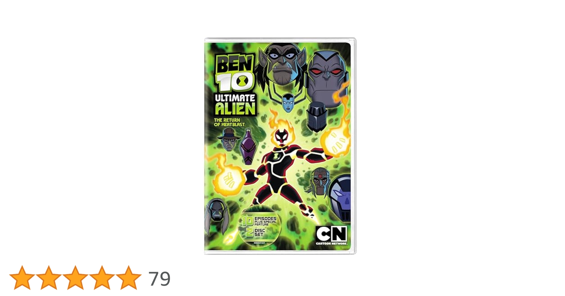 Ben 10 Ultimate Alien: The Return of Heatblast [DVD] [Region