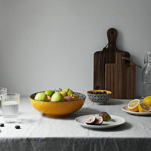 Dowan Large Serving Bowls, 9.6 Inch Fruit Salad Bowls, Serving Dishes For Entertaining, 70 Oz Pasta Bowls Set Of 2, Vibrant Color Ramen Bowls For Party, Home Decor #TOP6