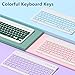 FUWANG Keyboard Case for iPad Pro 13 inch (M5/M4) 2025/2024, Magnetic Detachable Colorful Keys for iPad Pro 13 inch Case with Keyboard, Folio Case for iPad pro 13'' M5/M4 with Pencil Holder - Blue