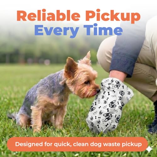 Image of Best Pet Supplies Dog Poop Bags for Waste Refuse Cleanup, Doggy Roll Replacements for Outdoor Puppy Walking and Travel, Leak Proof and Tear Resistant, Thick Plastic - White, 150 Bags