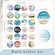 240 Stück Sticker Sprüche, 4 cm Motivationssticker Deutsch, Spüche Aufkleber Bunt, Inspirierende Aufkleber mit Positiven Sprüchen für Geschenk Fotoalbum Scrapbook Umschlag