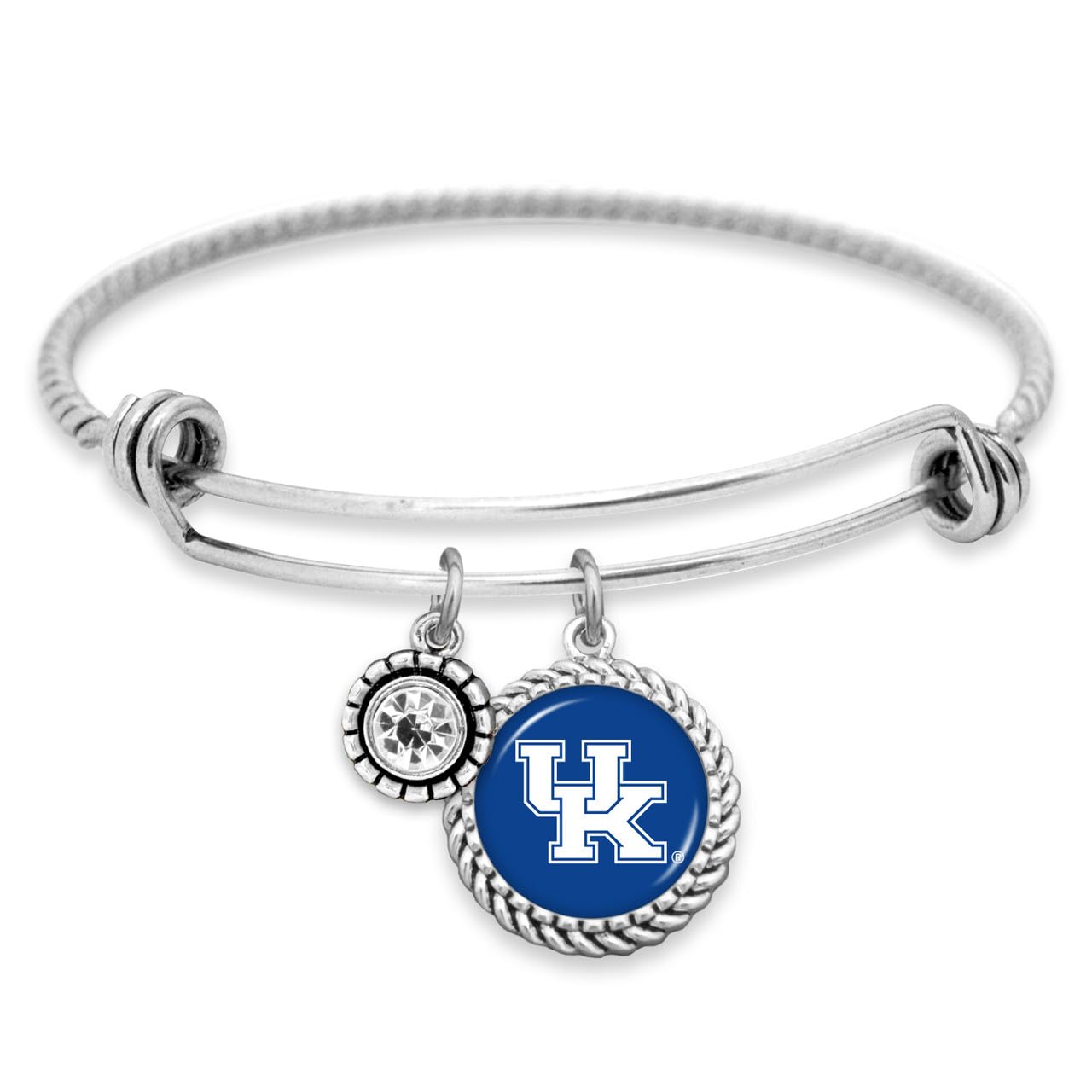 From the Heart Kentucky Olivia Bracelet Silver Twisted Wire Jewelry Gift UK