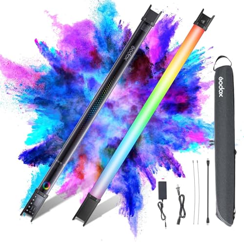 Image of Godox TL60 Handheld Light Wand, RGB Stick Light for Photography, 2600mAh Rechargeable Tube Light for Video Shooting, APP Control 2700K-6500K 39 FX Effects for Studio Photography Recording Streaming