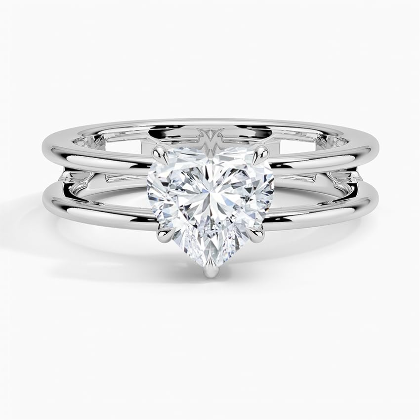 1-5 Carat IGI Certified Lab Grown Diamond Engagement Ring 10K 14K 18K Solid Gold, Aimee Open Double Band Solitaire Ring, A Gift for Her.4