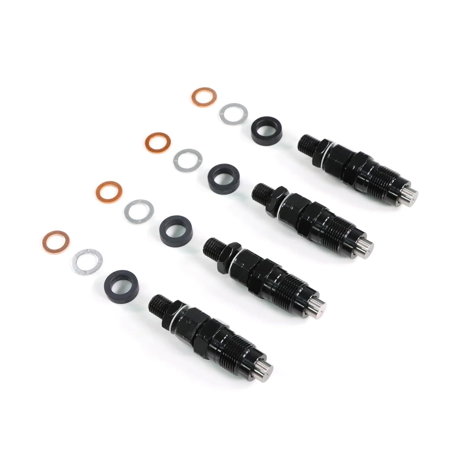 Hsugftmz One Color 4Pcs Diesel Fuel Injector 4D56 4D56t For 2.5L Rail Injector Assembly