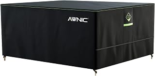 Awnic Lona para muebles de jardín, impermeable, resistente al invierno, tela Oxford rectangular 420D, 180 x 120 x 71 cm