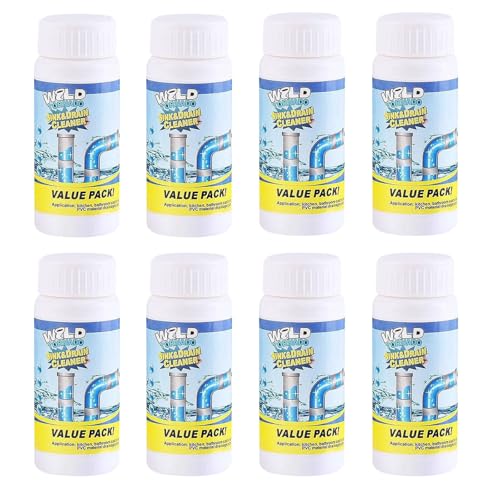 Rohrreiniger Extrem Stark, Abflussreiniger Schaum, Value Pack Rohrreiniger, Hochwirksamer Rohrreiniger Mit Aktivschaum FüR KüChe, Bad, Toilette & Balkon (8 Stk)