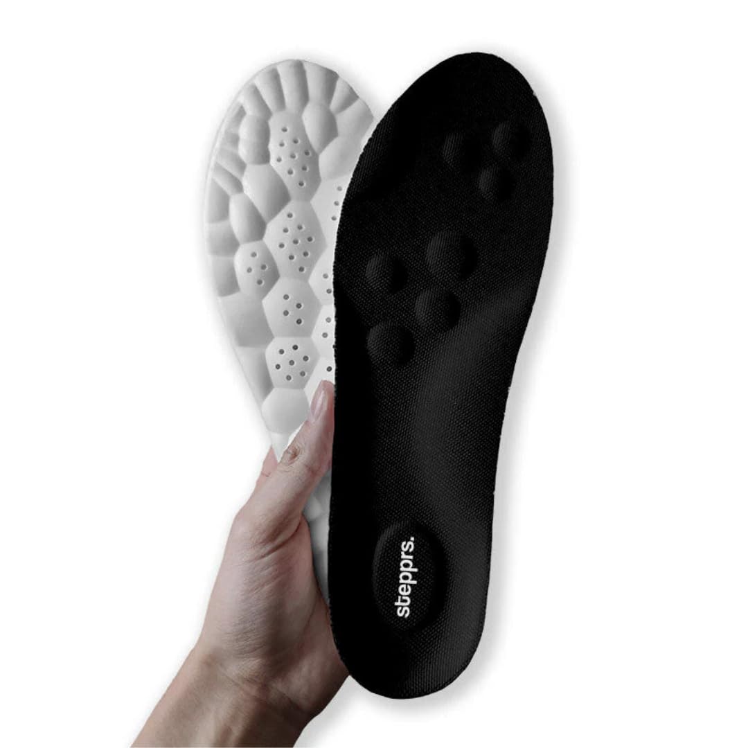 Original Stepprs Comfort Boosting Massage Insoles, 4D Memory Foam Thermal Insoles with Arch Support for Men and Women (Orange, EU 43-44) — view 13