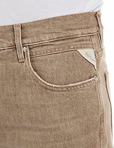 Replay Herren Jeans Sandot Tapered-Fit, Desert 613 (Beige), 30W/30L – Ansicht 6