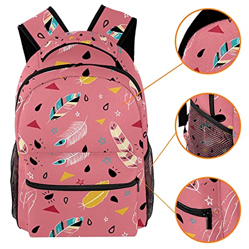 Sac à dos ordinateur portable ergonomique à motif mandala pour dos sensible