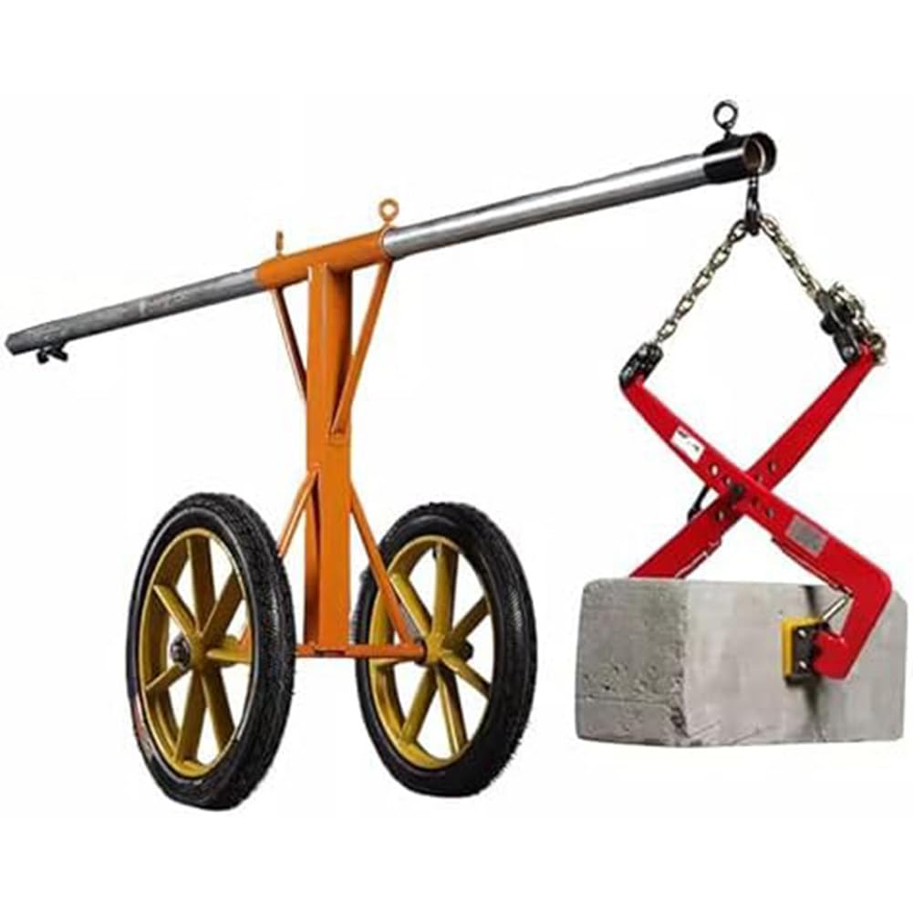 SaryEdge Heavy Duty Stone Lifting Clamps for Secure Transport of Concrete Blocks and Granite Slabs，85cm，85cm