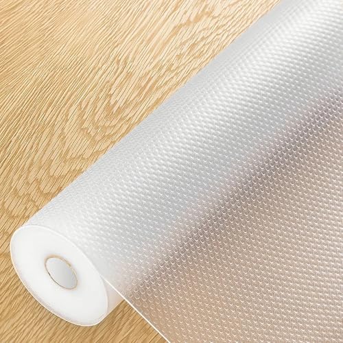 Q・L・Y 食器棚シート 30x300cm 厚さ 0.6mm 透明 EVA製 食器棚シート 滑り止め機能 耐熱・防湿・防油に優れ 自由裁断可能 家具保護 保護マット・冷蔵庫マットにも (幅30cm x 全長 3m)