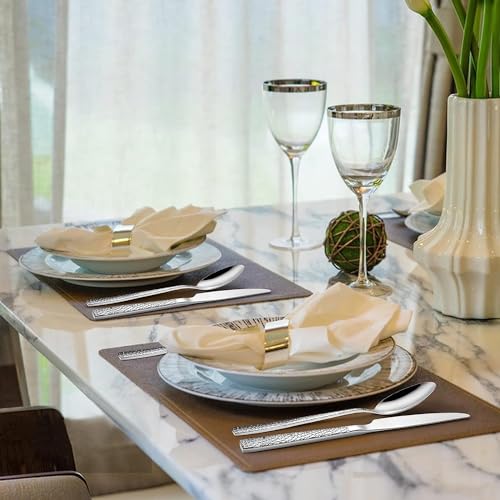 32PCS Silverware Set, Heavy Duty Stainless Steel Flatware Set for 8, Food-Grade Tableware Cutlery Set, Utensil Sets for Home Restaurant, Mirror Finish, Dishwasher Safe - Image 6