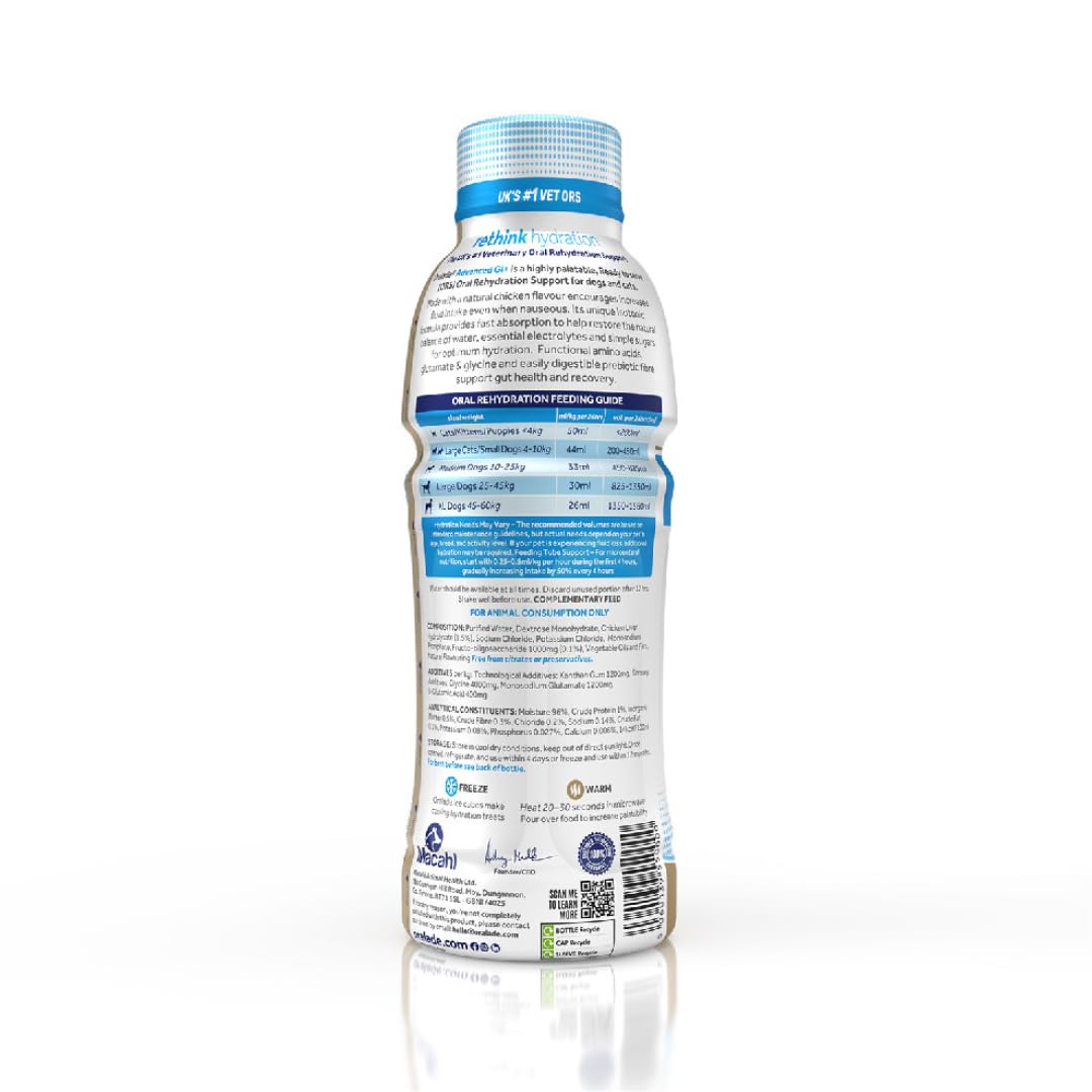 oralade Advanced GI + | 3er Pack | 3 x 500 ml | Ergänzungsfuttermittel für Hunde & Katzen | Isotone Formulierung