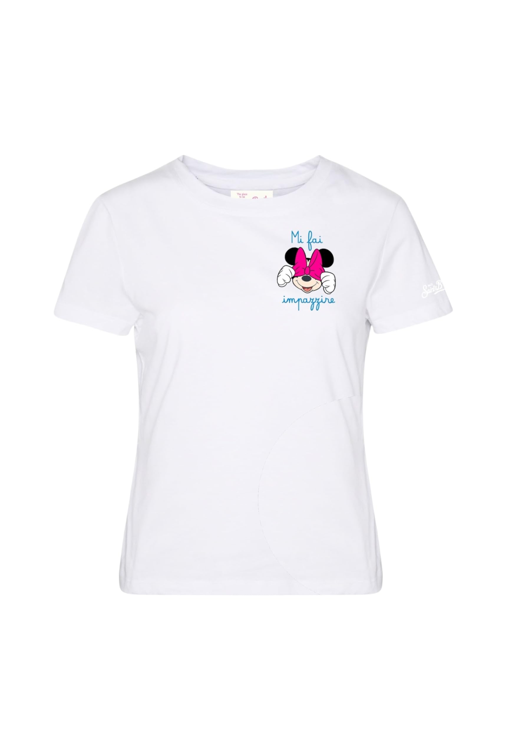 T-shirt Saint Barth Mc2 coton premium brodé Minnie Crazy