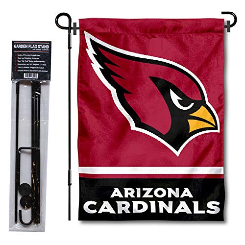 Arizona Cardinals Garden Flag with Stand Holder