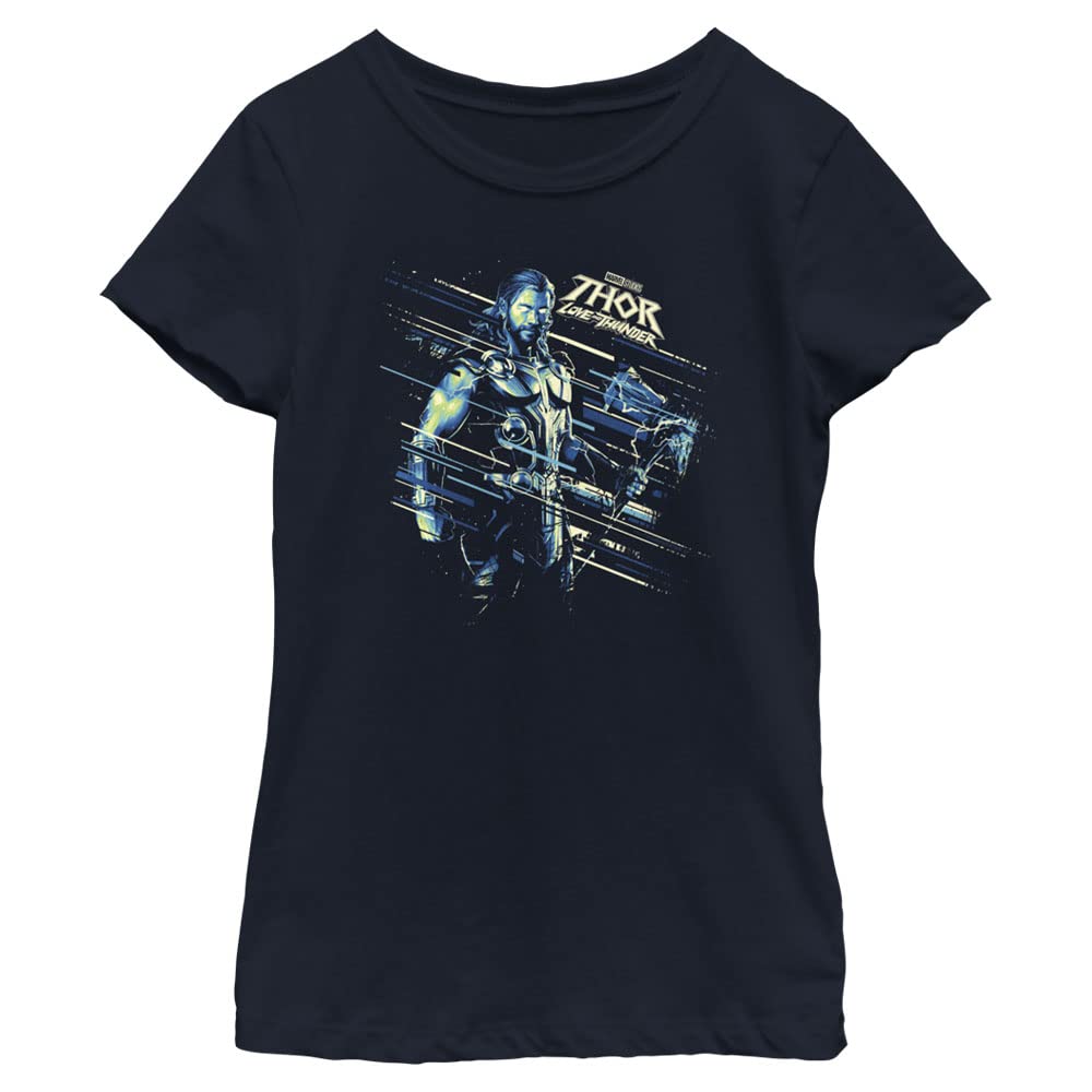 T-shirt Thor fille à manches courtes en coton confortable Marvel - 2