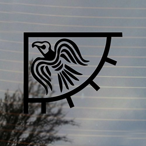 Cosplay & Fan Gear Odin's Raven Banner Vikings Flag Vinyl Decal (Black)