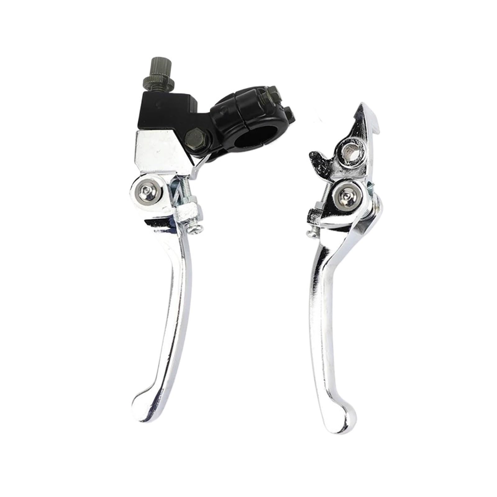 Super Dafi Silver Brake Clutch Levers Universal 7/8" 22Mm Handlebar Adjustable Motorcycle Folding Clutch Brake Lever Perch With Cable Clutch Brake Lever(Silver)