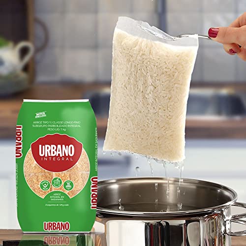 Urbano, Arroz Integral, 8 Saquinhos, Tipo 1-125g cada