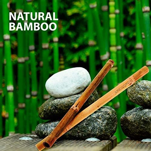 Bio-Bambus-Strohhalme, wiederverwendbar, mehrere Packungen,  umweltfreundlich, biologisch abbaubar, kein Kunststoff, Holz-Trinkhalme (12  Stck) : Amazon.de: Kche, Haushalt & Wohnen