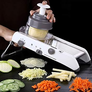 18 in 1 Adjustable Multifunctional Stainless Steel Vegetable Slicer/ Fruit and Vegetable Cutter/ Adjustable Slicer