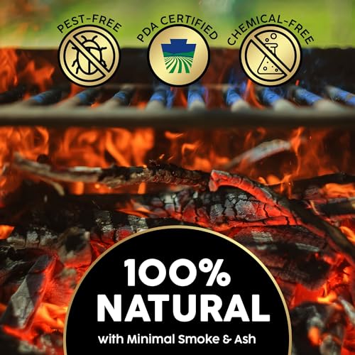 Firewood Central Kiln-Dried PA Cherry – 8” Splits (Approx 39.5 lb) – Sweet Smoking Woodfor Pizza Ovens, Grilling, Smoking, BBQ, Stoves & Fire Pits – Sweet Fruity Flavor, USA-Sourced