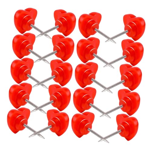 1 Juego Pin De Corazón Tablero De Corcho Tablero De Corcho Tablón De Anuncios Decoraciones Lindos Chinchetas De Plástico Amor Corazón Alfileres Decoración De La Pared 50 Piezas NUOBESTY