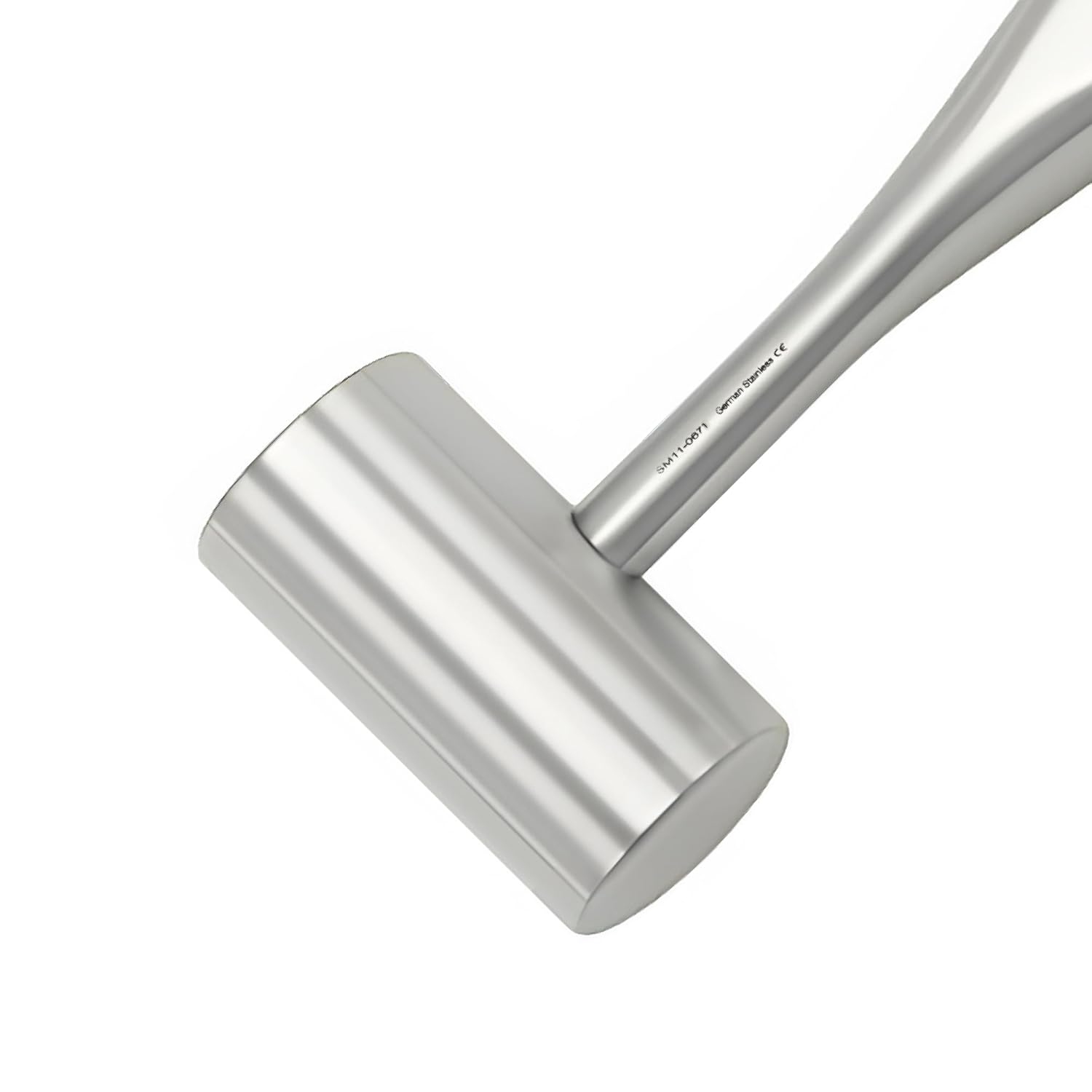 Stellmacher Collet Mallet Plane/Convex - 19 cm Length, 30 mm Head - Stainless Steel Surgical Instrument for Orthopedic and Professional Use (Head - 30 mm, Length - 19 cm)