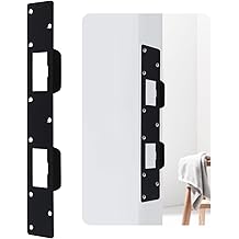2Pcs Door Strike Plate Reinforcement Plate,Double Holes Front Door