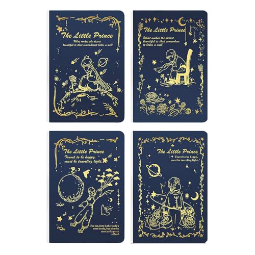 Xingyao Lot de 4 carnets vierges à dos nu pour étudiant