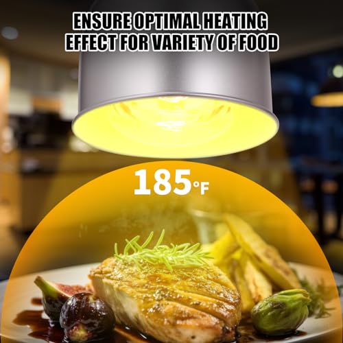 Frypls JR-01 Food Heat Lamp,500W Commercial Grade Adjustable 2-Head Warmer Warming Light thumb #4