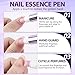 3-in-1 Cuticle Oil Pen,Cuticle Pusher Nail Oil Pen with Ceramic Tip,Dry & Damaged Nails,Nail Cuticle Remover Pen,for Moisturize Strengthen Nails(2PCS)