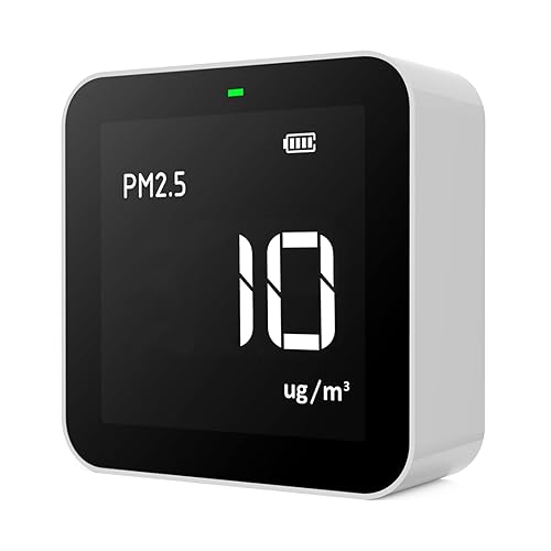 Temtop M10 Monitor de calidad de aire para PM25 HCHO TVOC AQI Detector de sensor electroquímico profesional Pantalla en tiempo real Batería