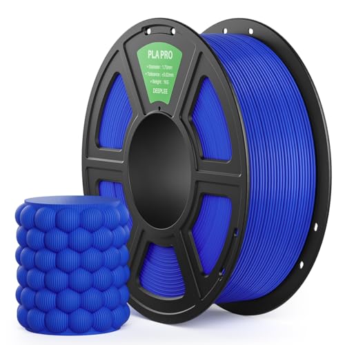 Image of PLA PRO Filament 1.75mm, Stronger Toughness 3D Printer Filament, PLA Filament Dimensional Accuracy + /- 0.02 mm, Neatly Wound, Fits Most FDM 3D Printer, 1KG Blue
