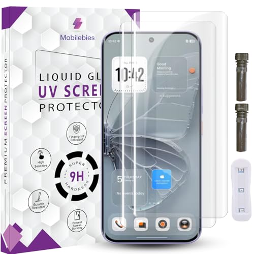 Image of Advanced HD+ UV Tempered Glass Screen Protector For Tecno Pova Curve 2 5G (6.78 Inch, Pack of 2) Full Adhesive UV Curved Screen Guard, Case Friendly with installation kit & Guide
