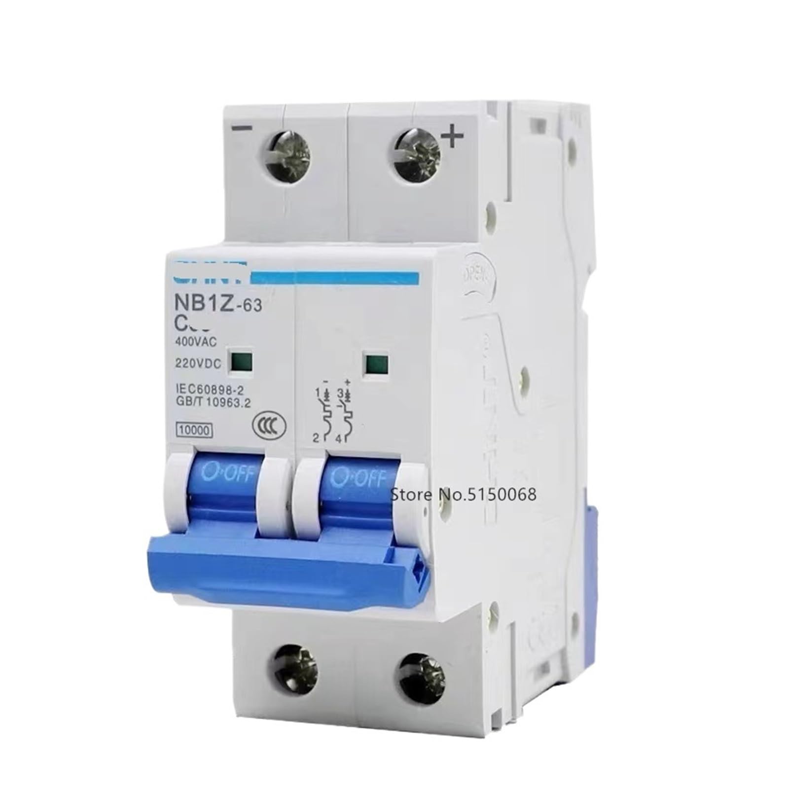 Interrupteur d'air solaire 1Z-63 2P pour éviter les surcharges sur circuit DC220V 3A