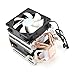 immagine 4Garsentx Ventola di Raffreddamento CPU 4 Radiatore di Raffreddamento CPU 3pin 12VDC Radiatore di Raffreddamento con Magic Light per CPU Intel/AMD