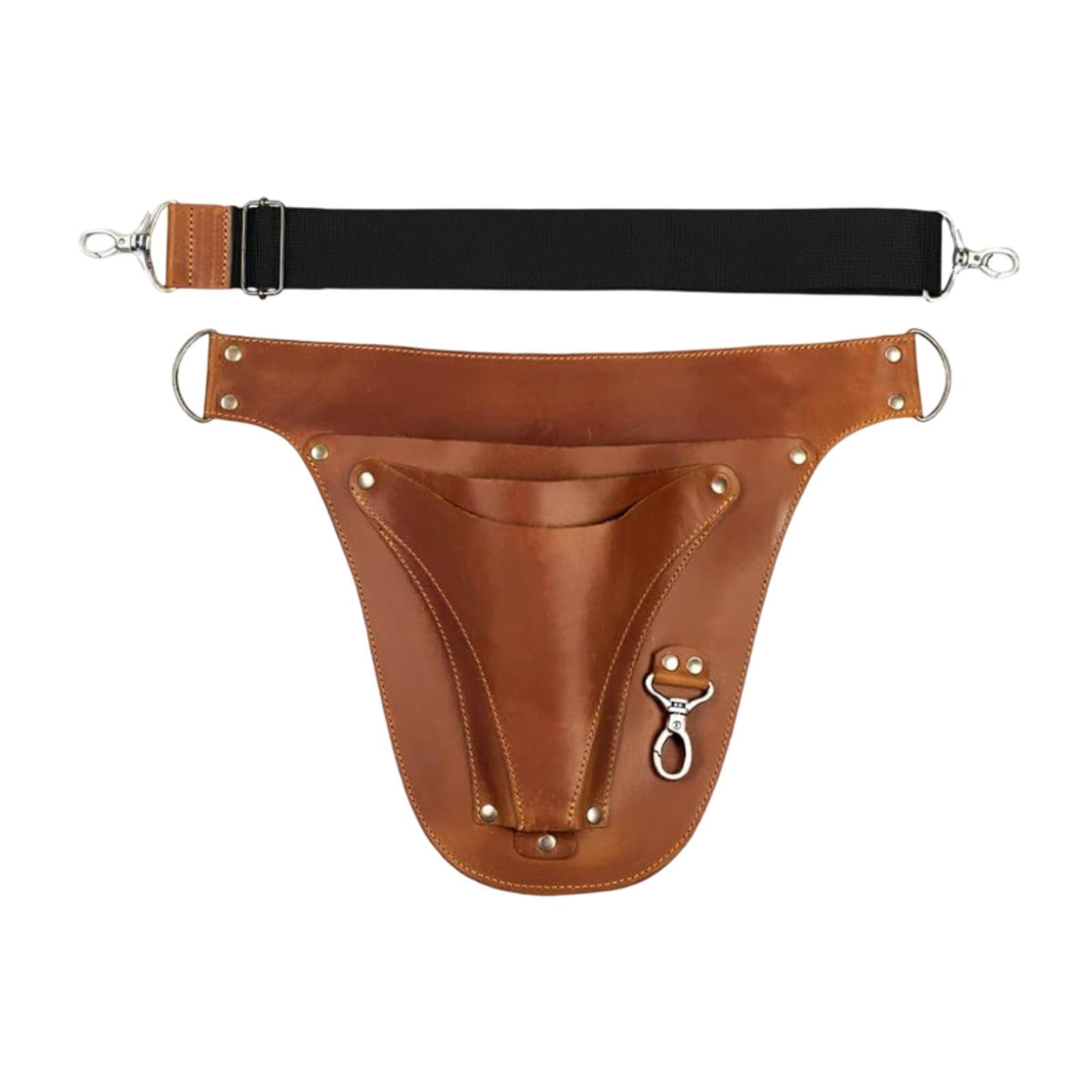 Ceinture porte-outils ajustable sac à outils ceinture de jardin pour outils brun