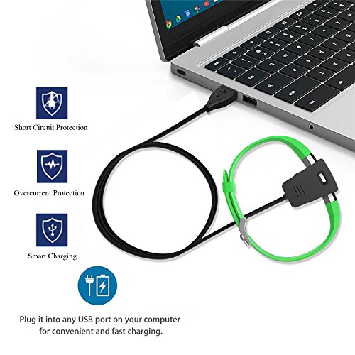 Kingacc Compatible With Fitbit Charge 2 Charger, Replacement Usb Charging Cable Cord Charger Cradle Dock Adapter For Fitbit Charge 2, Fitness Tracker Wristband Smart Watch #TOP3