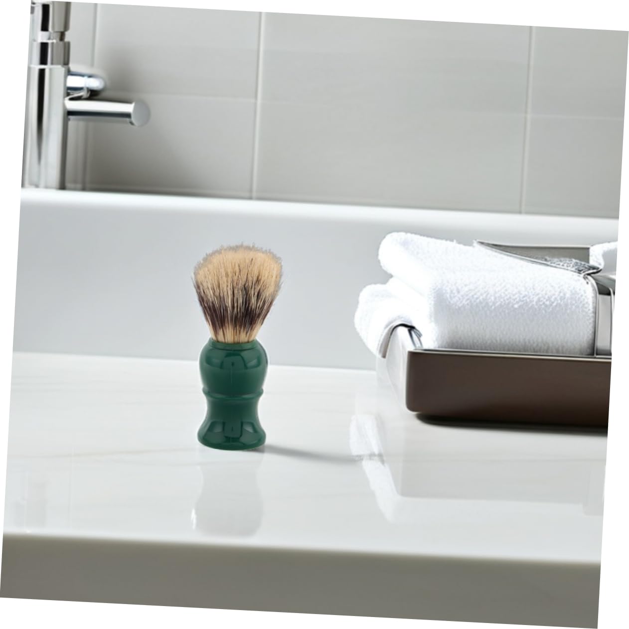3pcs Shaving Brush Set with Wooden Handle Soft Bristles for Gentle Facial Care Portable Tool for Wet Shaving and Grooming for Travel and Daily Use