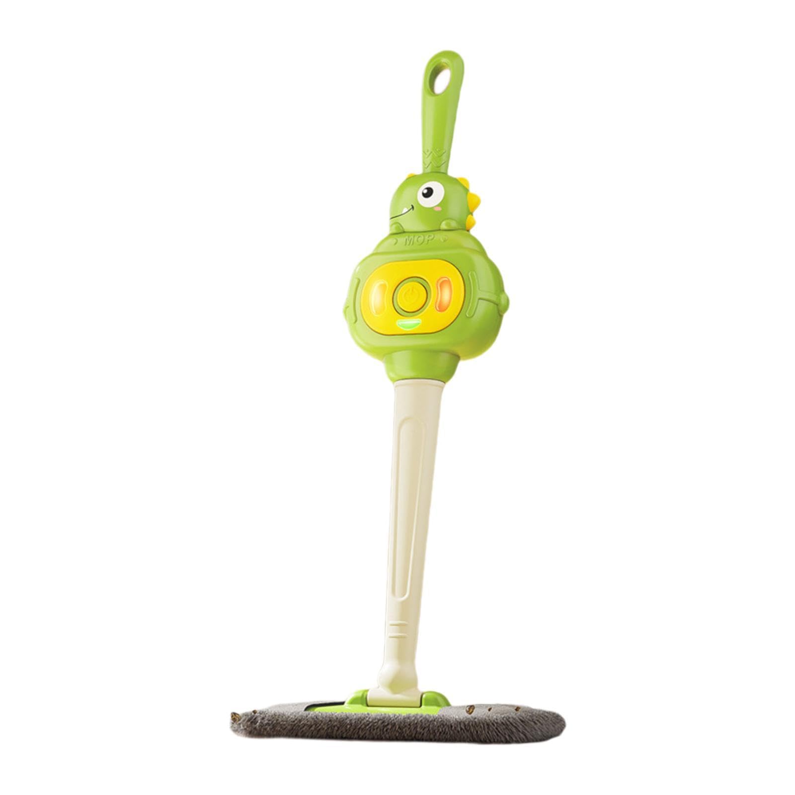 RNXRZANK Children's Electric Mop Toy Cleaning Mop with Sounds And Lights, Washable Pad, Easy to Clean, Suitable for Developmental And Family Activities, Green