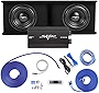 Skar Audio Dual 10' Complete 2,400 Watt SDR Series Subwoofer Bass Package - Includes Loaded Enclosure with Amplifier