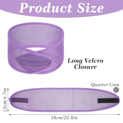CIATBYYJ 4Pcs Mesh Hair Wraps, Thicker Soft Head Wraps for Black Women, Adjustable Stretchable Wrap Cap for Women Long Short Hair, Non-slip Washable Mesh Hairs Wrap for Makeup Washing Sleeping Spa - Thumbnail 2