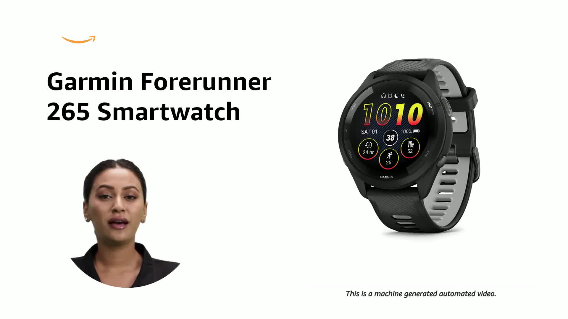 Garmin Forerunner 265 Music GPS Running Smartwatch,Amoled