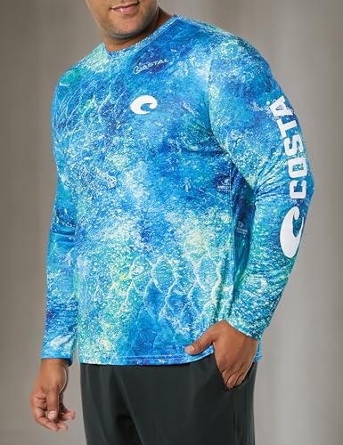 Costa Del Mar Men's Tech Mossy Oak Coastal Crewneck Long Sleeve3