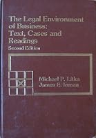 The legal environment of business: Text, cases, and readings (Grid series in law) 0882441957 Book Cover