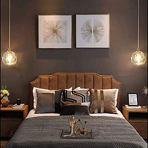 Candelabro de cristal elegante y minimalista para techos altos 7